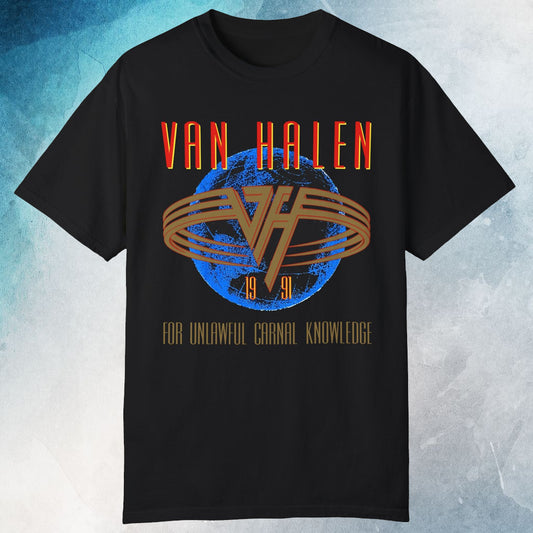 1991 Van Halen For Unlawful Carnal Knowledge T-shirt